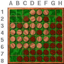 Definitive discs, position strategy (2): After Black's move to H8